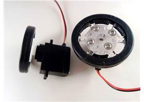 Dagu LBD gearmotor and wheel kit - assembled